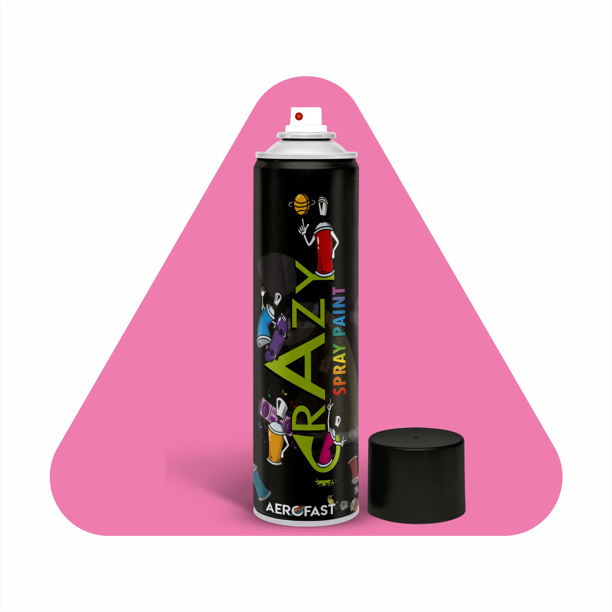 Pink Primer AEROFAST Crazy Metal Primer Spray Paint – Pink Primer | 400ML - Image 1