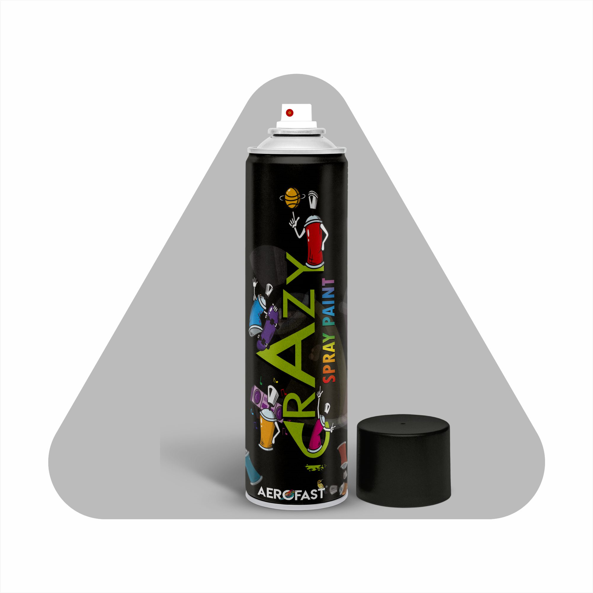WT Grey Primer AEROFAST Crazy WT Primer Spray Paint – WT Grey Primer | 400ML - Image 1